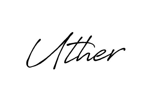 Make a beautiful signature design for name Uther. Use this online signature maker to create a handwritten signature for free. Uther signature style 7 images and pictures png