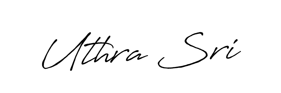 Design your own signature with our free online signature maker. With this signature software, you can create a handwritten (Antro_Vectra_Bolder) signature for name Uthra Sri. Uthra Sri signature style 7 images and pictures png