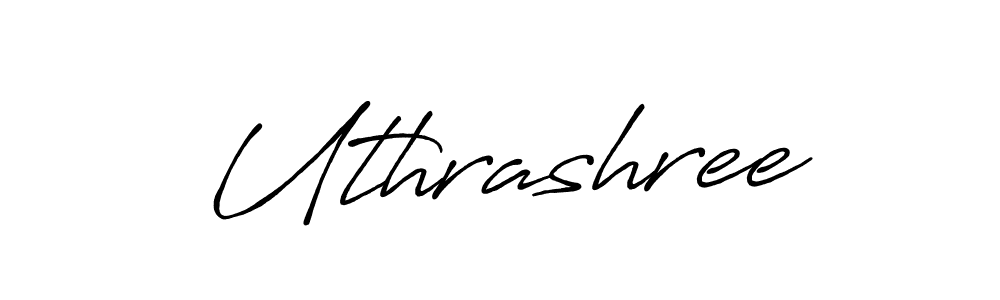 The best way (Antro_Vectra_Bolder) to make a short signature is to pick only two or three words in your name. The name Uthrashree include a total of six letters. For converting this name. Uthrashree signature style 7 images and pictures png