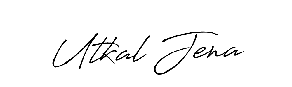 How to make Utkal Jena signature? Antro_Vectra_Bolder is a professional autograph style. Create handwritten signature for Utkal Jena name. Utkal Jena signature style 7 images and pictures png