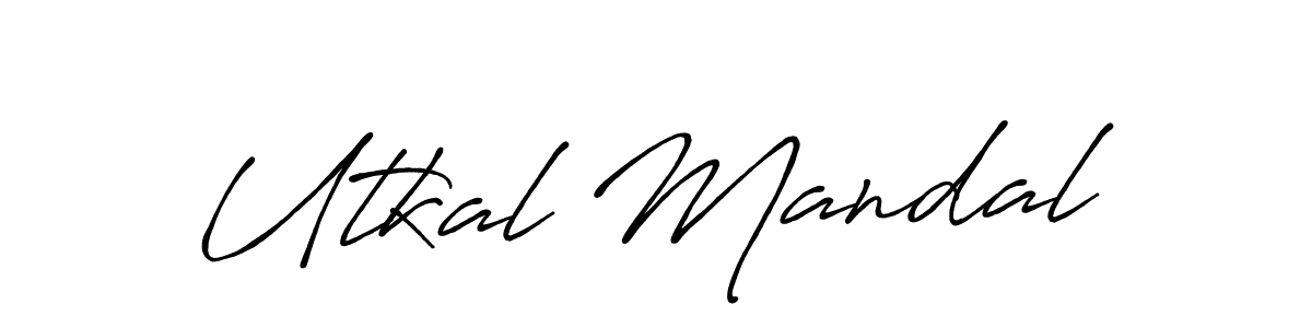 Design your own signature with our free online signature maker. With this signature software, you can create a handwritten (Antro_Vectra_Bolder) signature for name Utkal Mandal. Utkal Mandal signature style 7 images and pictures png