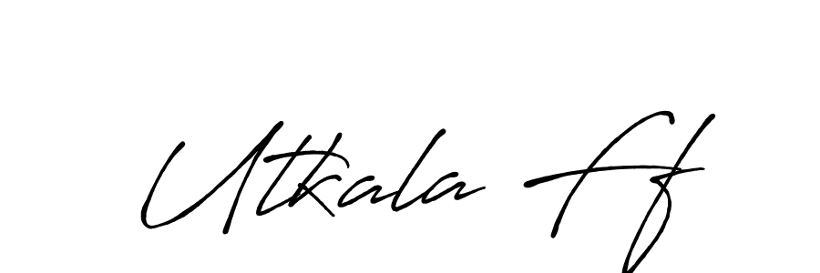 How to make Utkala Ff signature? Antro_Vectra_Bolder is a professional autograph style. Create handwritten signature for Utkala Ff name. Utkala Ff signature style 7 images and pictures png