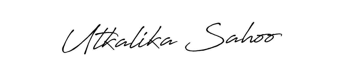 Make a beautiful signature design for name Utkalika Sahoo. Use this online signature maker to create a handwritten signature for free. Utkalika Sahoo signature style 7 images and pictures png