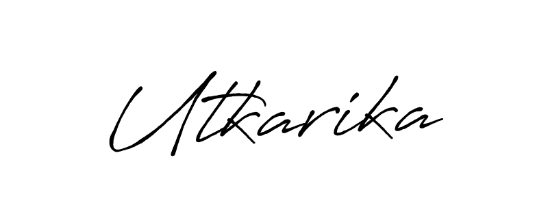 This is the best signature style for the Utkarika name. Also you like these signature font (Antro_Vectra_Bolder). Mix name signature. Utkarika signature style 7 images and pictures png