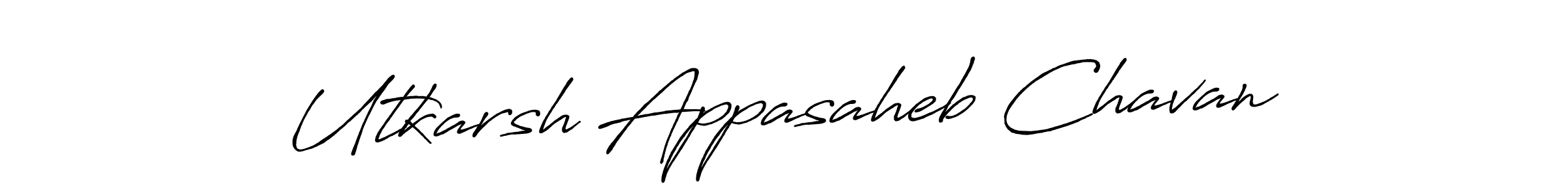 Make a beautiful signature design for name Utkarsh Appasaheb Chavan. With this signature (Antro_Vectra_Bolder) style, you can create a handwritten signature for free. Utkarsh Appasaheb Chavan signature style 7 images and pictures png