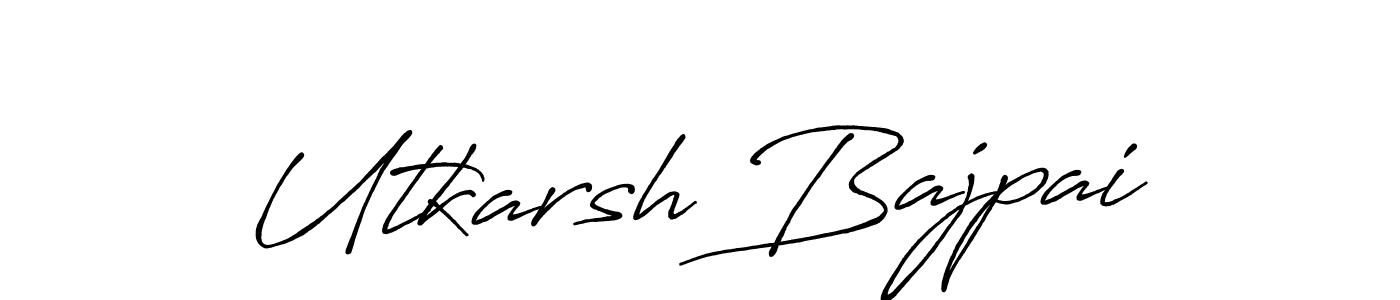How to Draw Utkarsh Bajpai signature style? Antro_Vectra_Bolder is a latest design signature styles for name Utkarsh Bajpai. Utkarsh Bajpai signature style 7 images and pictures png