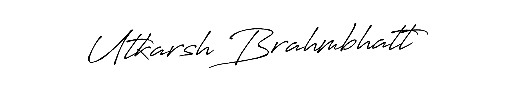 Once you've used our free online signature maker to create your best signature Antro_Vectra_Bolder style, it's time to enjoy all of the benefits that Utkarsh Brahmbhatt name signing documents. Utkarsh Brahmbhatt signature style 7 images and pictures png