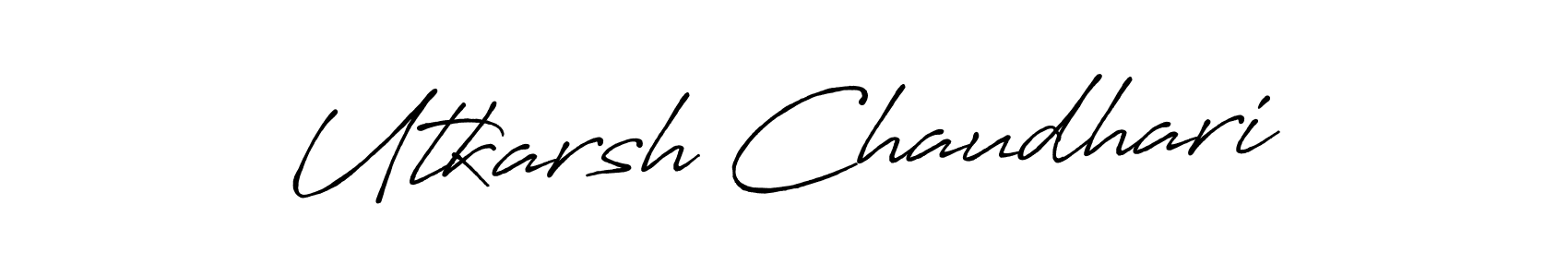 Make a beautiful signature design for name Utkarsh Chaudhari. Use this online signature maker to create a handwritten signature for free. Utkarsh Chaudhari signature style 7 images and pictures png