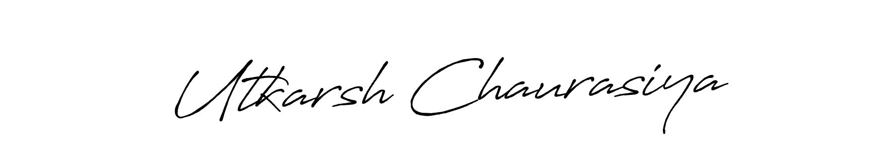 Antro_Vectra_Bolder is a professional signature style that is perfect for those who want to add a touch of class to their signature. It is also a great choice for those who want to make their signature more unique. Get Utkarsh Chaurasiya name to fancy signature for free. Utkarsh Chaurasiya signature style 7 images and pictures png