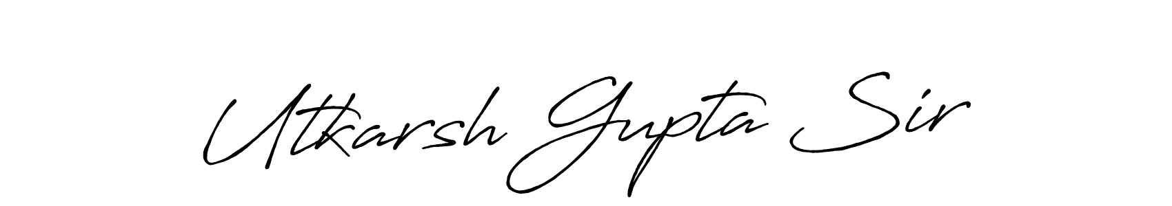 You can use this online signature creator to create a handwritten signature for the name Utkarsh Gupta Sir. This is the best online autograph maker. Utkarsh Gupta Sir signature style 7 images and pictures png