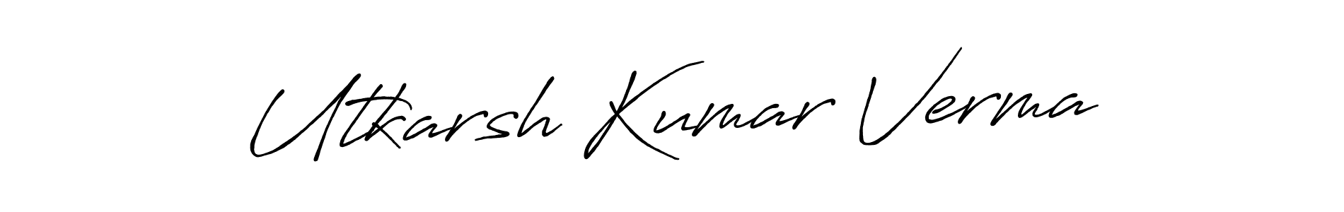 Utkarsh Kumar Verma stylish signature style. Best Handwritten Sign (Antro_Vectra_Bolder) for my name. Handwritten Signature Collection Ideas for my name Utkarsh Kumar Verma. Utkarsh Kumar Verma signature style 7 images and pictures png