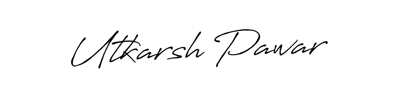 You should practise on your own different ways (Antro_Vectra_Bolder) to write your name (Utkarsh Pawar) in signature. don't let someone else do it for you. Utkarsh Pawar signature style 7 images and pictures png