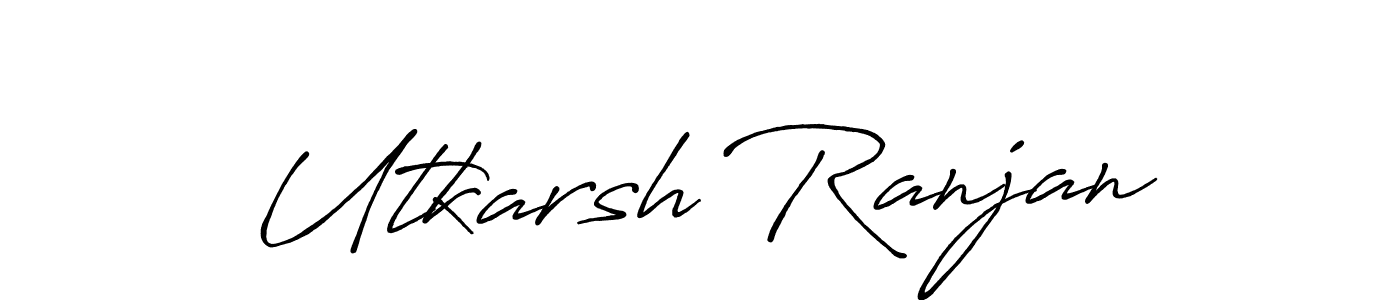 Also we have Utkarsh Ranjan name is the best signature style. Create professional handwritten signature collection using Antro_Vectra_Bolder autograph style. Utkarsh Ranjan signature style 7 images and pictures png