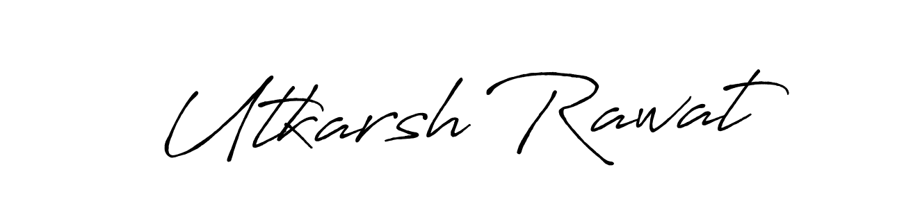 Make a beautiful signature design for name Utkarsh Rawat. With this signature (Antro_Vectra_Bolder) style, you can create a handwritten signature for free. Utkarsh Rawat signature style 7 images and pictures png