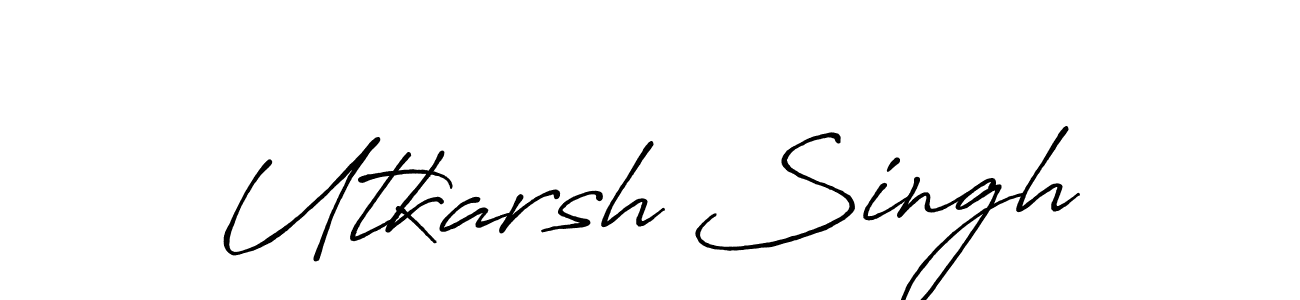 How to Draw Utkarsh Singh signature style? Antro_Vectra_Bolder is a latest design signature styles for name Utkarsh Singh. Utkarsh Singh signature style 7 images and pictures png