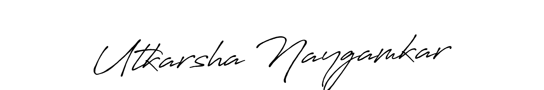 You can use this online signature creator to create a handwritten signature for the name Utkarsha Naygamkar. This is the best online autograph maker. Utkarsha Naygamkar signature style 7 images and pictures png