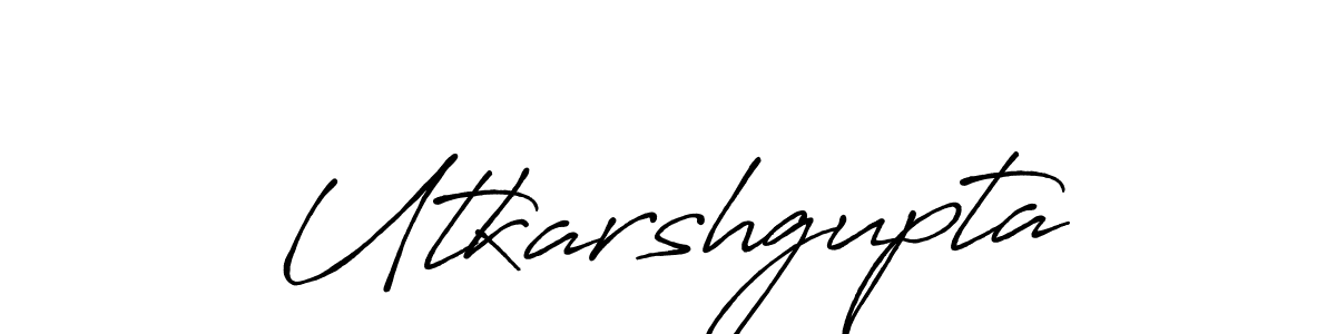 How to make Utkarshgupta name signature. Use Antro_Vectra_Bolder style for creating short signs online. This is the latest handwritten sign. Utkarshgupta signature style 7 images and pictures png