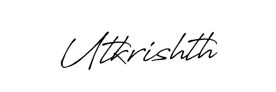 You should practise on your own different ways (Antro_Vectra_Bolder) to write your name (Utkrishth) in signature. don't let someone else do it for you. Utkrishth signature style 7 images and pictures png