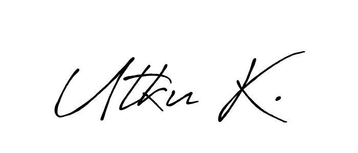 Similarly Antro_Vectra_Bolder is the best handwritten signature design. Signature creator online .You can use it as an online autograph creator for name Utku K.. Utku K. signature style 7 images and pictures png