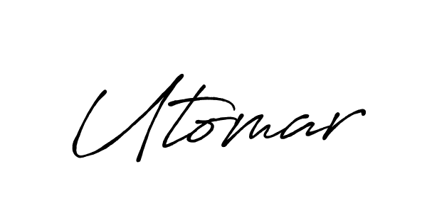 The best way (Antro_Vectra_Bolder) to make a short signature is to pick only two or three words in your name. The name Utomar include a total of six letters. For converting this name. Utomar signature style 7 images and pictures png