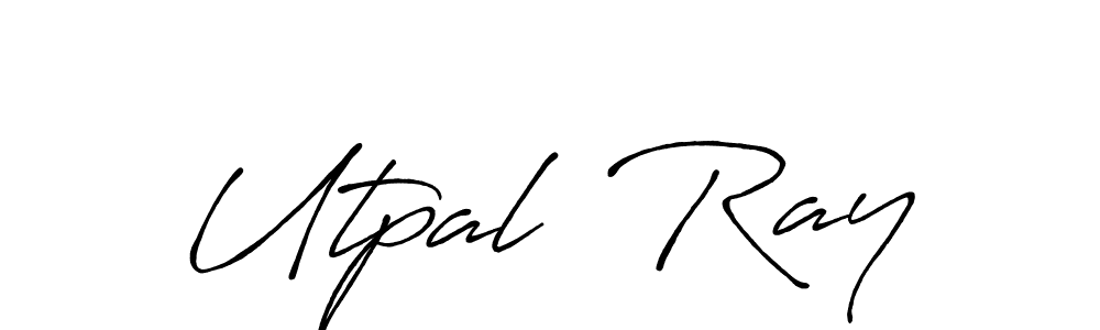 How to make Utpal  Ray signature? Antro_Vectra_Bolder is a professional autograph style. Create handwritten signature for Utpal  Ray name. Utpal  Ray signature style 7 images and pictures png