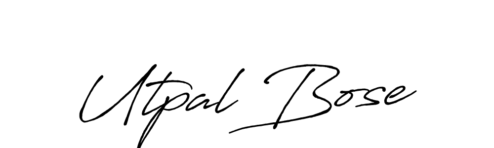 Design your own signature with our free online signature maker. With this signature software, you can create a handwritten (Antro_Vectra_Bolder) signature for name Utpal Bose. Utpal Bose signature style 7 images and pictures png