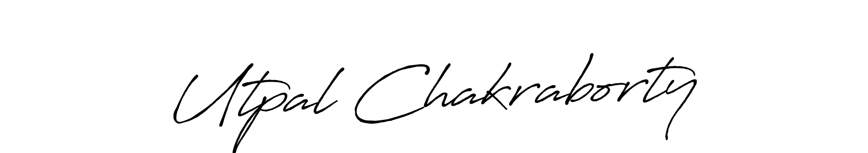 How to make Utpal Chakraborty signature? Antro_Vectra_Bolder is a professional autograph style. Create handwritten signature for Utpal Chakraborty name. Utpal Chakraborty signature style 7 images and pictures png