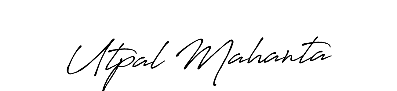 It looks lik you need a new signature style for name Utpal Mahanta. Design unique handwritten (Antro_Vectra_Bolder) signature with our free signature maker in just a few clicks. Utpal Mahanta signature style 7 images and pictures png