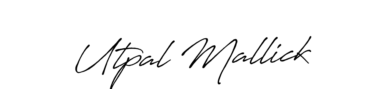 How to Draw Utpal Mallick signature style? Antro_Vectra_Bolder is a latest design signature styles for name Utpal Mallick. Utpal Mallick signature style 7 images and pictures png