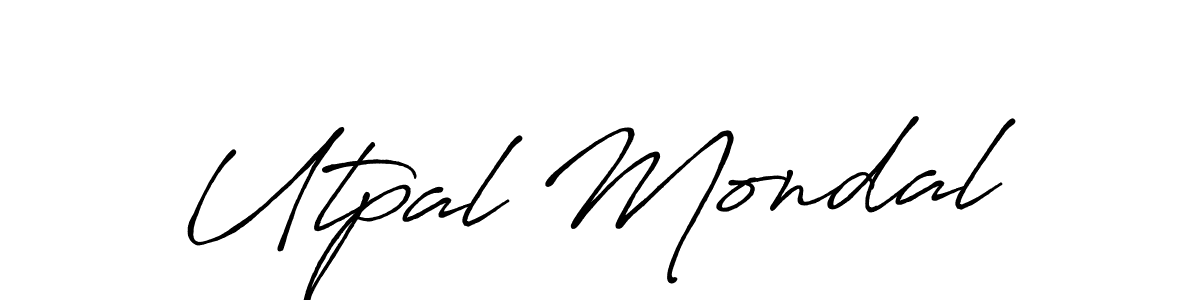 Similarly Antro_Vectra_Bolder is the best handwritten signature design. Signature creator online .You can use it as an online autograph creator for name Utpal Mondal. Utpal Mondal signature style 7 images and pictures png