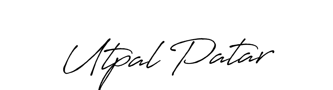 Design your own signature with our free online signature maker. With this signature software, you can create a handwritten (Antro_Vectra_Bolder) signature for name Utpal Patar. Utpal Patar signature style 7 images and pictures png