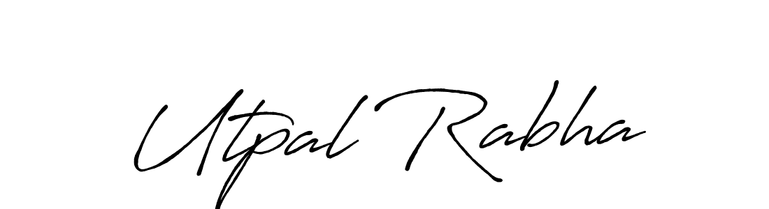 Create a beautiful signature design for name Utpal Rabha. With this signature (Antro_Vectra_Bolder) fonts, you can make a handwritten signature for free. Utpal Rabha signature style 7 images and pictures png