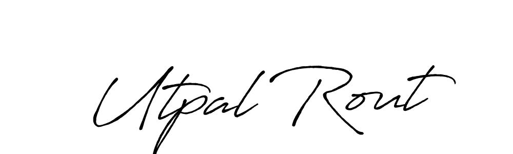 How to Draw Utpal Rout signature style? Antro_Vectra_Bolder is a latest design signature styles for name Utpal Rout. Utpal Rout signature style 7 images and pictures png