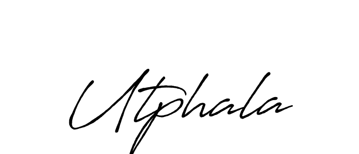 You should practise on your own different ways (Antro_Vectra_Bolder) to write your name (Utphala) in signature. don't let someone else do it for you. Utphala signature style 7 images and pictures png