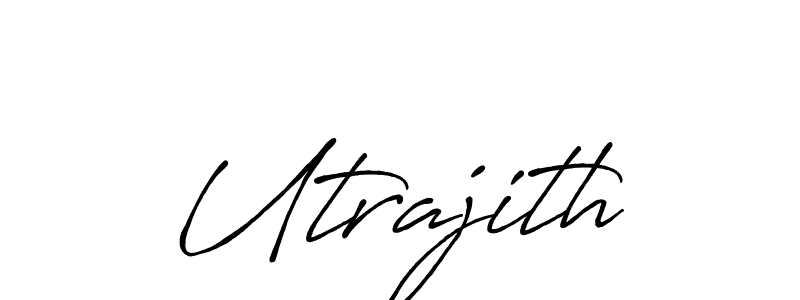 Design your own signature with our free online signature maker. With this signature software, you can create a handwritten (Antro_Vectra_Bolder) signature for name Utrajith. Utrajith signature style 7 images and pictures png