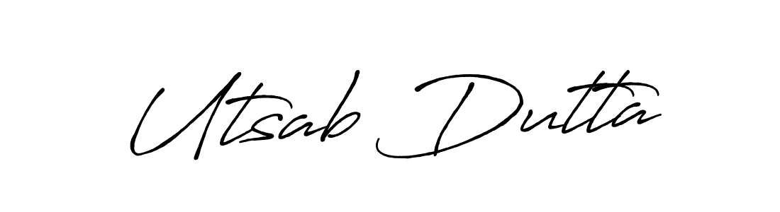 Similarly Antro_Vectra_Bolder is the best handwritten signature design. Signature creator online .You can use it as an online autograph creator for name Utsab Dutta. Utsab Dutta signature style 7 images and pictures png