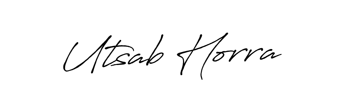 Make a beautiful signature design for name Utsab Horra. Use this online signature maker to create a handwritten signature for free. Utsab Horra signature style 7 images and pictures png