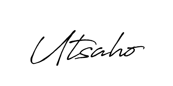 Similarly Antro_Vectra_Bolder is the best handwritten signature design. Signature creator online .You can use it as an online autograph creator for name Utsaho. Utsaho signature style 7 images and pictures png