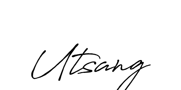 Also You can easily find your signature by using the search form. We will create Utsang name handwritten signature images for you free of cost using Antro_Vectra_Bolder sign style. Utsang signature style 7 images and pictures png