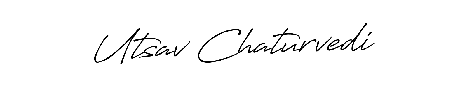 if you are searching for the best signature style for your name Utsav Chaturvedi. so please give up your signature search. here we have designed multiple signature styles  using Antro_Vectra_Bolder. Utsav Chaturvedi signature style 7 images and pictures png