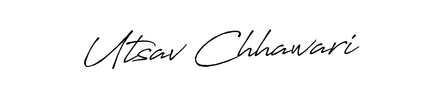 Make a beautiful signature design for name Utsav Chhawari. Use this online signature maker to create a handwritten signature for free. Utsav Chhawari signature style 7 images and pictures png