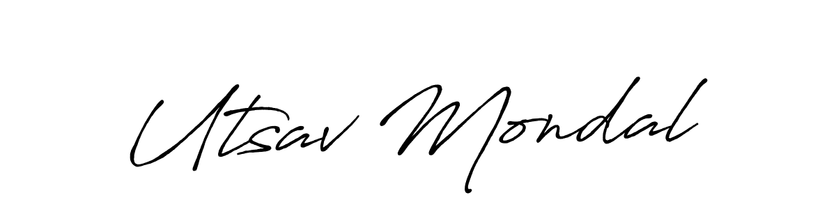 Also we have Utsav Mondal name is the best signature style. Create professional handwritten signature collection using Antro_Vectra_Bolder autograph style. Utsav Mondal signature style 7 images and pictures png