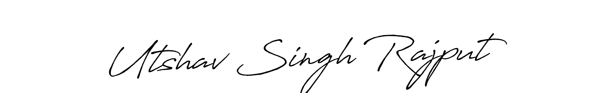 Design your own signature with our free online signature maker. With this signature software, you can create a handwritten (Antro_Vectra_Bolder) signature for name Utshav Singh Rajput. Utshav Singh Rajput signature style 7 images and pictures png