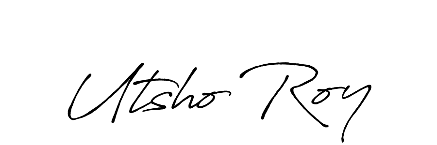 How to make Utsho Roy signature? Antro_Vectra_Bolder is a professional autograph style. Create handwritten signature for Utsho Roy name. Utsho Roy signature style 7 images and pictures png