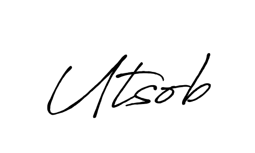 Here are the top 10 professional signature styles for the name Utsob. These are the best autograph styles you can use for your name. Utsob signature style 7 images and pictures png