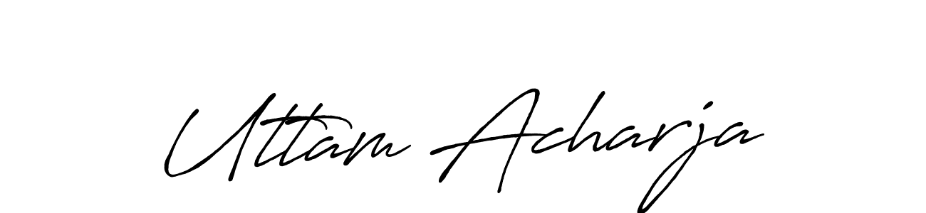 How to Draw Uttam Acharja signature style? Antro_Vectra_Bolder is a latest design signature styles for name Uttam Acharja. Uttam Acharja signature style 7 images and pictures png
