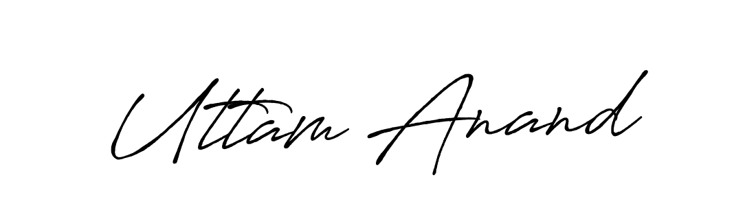 This is the best signature style for the Uttam Anand name. Also you like these signature font (Antro_Vectra_Bolder). Mix name signature. Uttam Anand signature style 7 images and pictures png