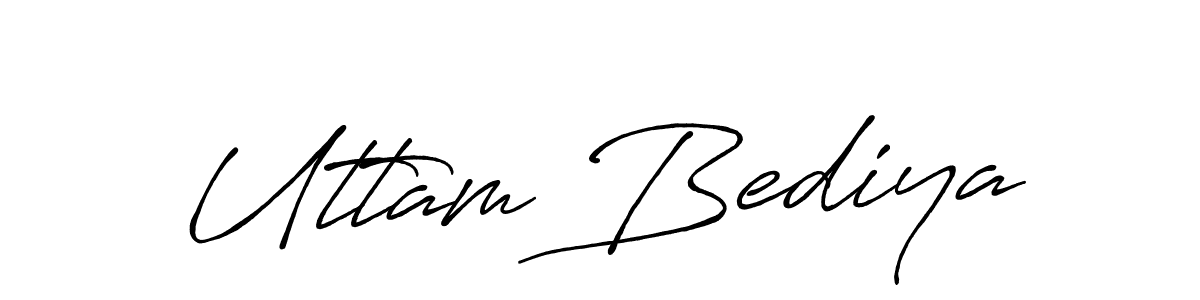 Make a beautiful signature design for name Uttam Bediya. Use this online signature maker to create a handwritten signature for free. Uttam Bediya signature style 7 images and pictures png