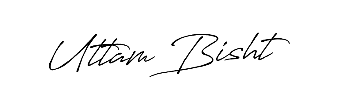 if you are searching for the best signature style for your name Uttam Bisht. so please give up your signature search. here we have designed multiple signature styles  using Antro_Vectra_Bolder. Uttam Bisht signature style 7 images and pictures png