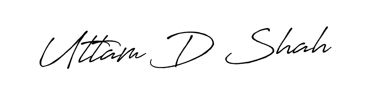 This is the best signature style for the Uttam D Shah name. Also you like these signature font (Antro_Vectra_Bolder). Mix name signature. Uttam D Shah signature style 7 images and pictures png